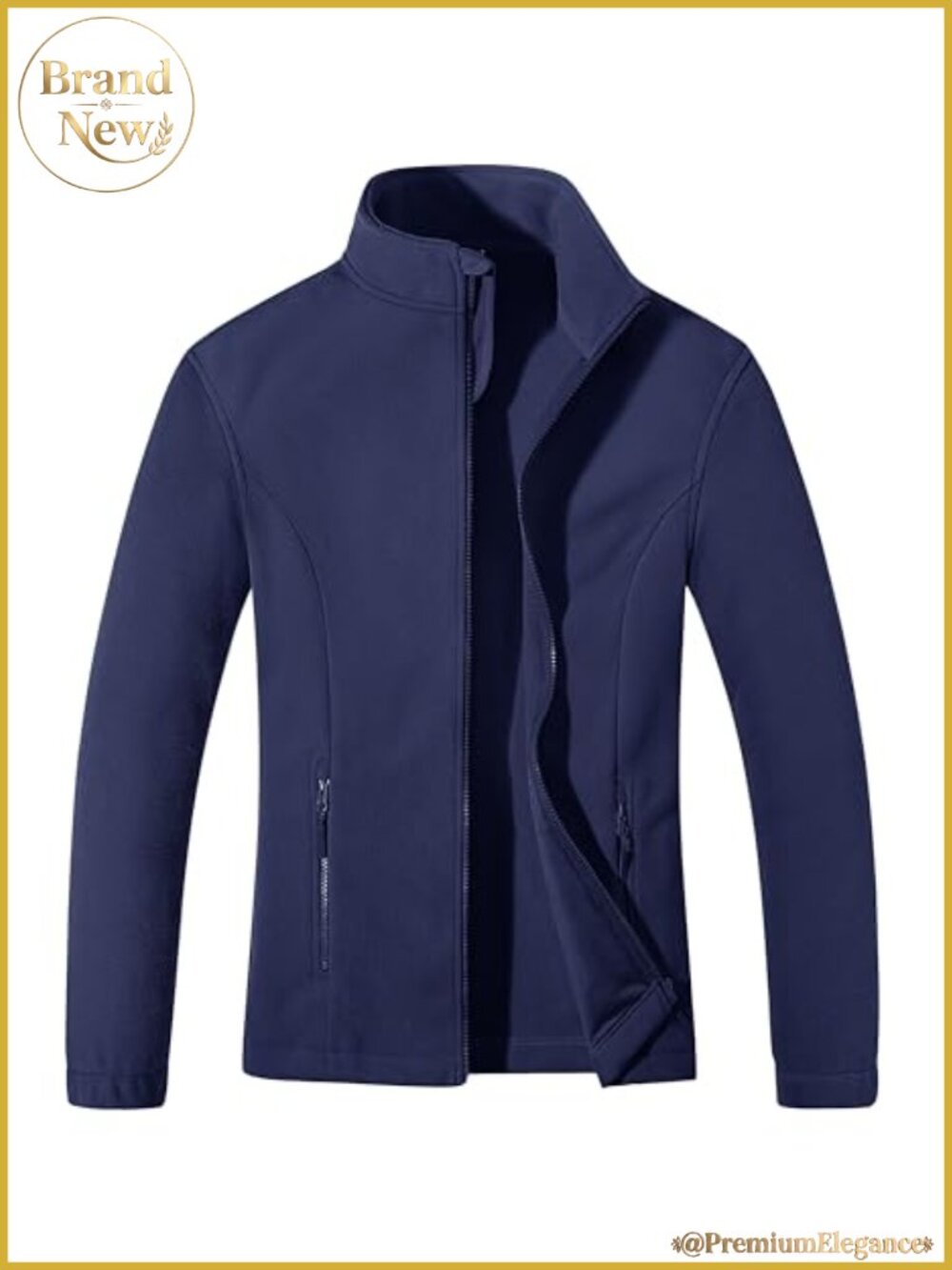 Women's Fleece Jacket Full Zip Lightweight Warm Coat with Pockets